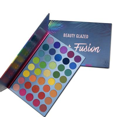 China Waterproof Beauty Glazed Dye Matte Glitter Eyeshadow Palette 39 Colors Eyeshadow Palette Makeup paleta de sombra shimmer top for sale