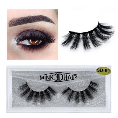 China Fake 3D Mink Fur False Eyelashes Premium Synthetic Long Swivel Long Lasting High Quality Natural False Eyelash Volume for sale