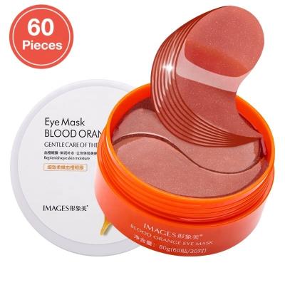 China 60pcs Anti-Wrinkle Blood Orange Eye Mask Collagen Gel Eye Patches Under Age Dark Circles Eye Protection Removal Anti Moisturizing Masks Skin Care for sale