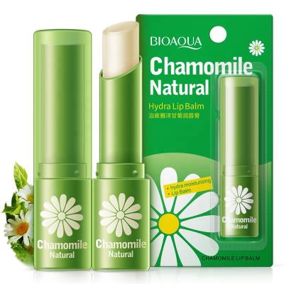 China Waterproof Natural Organic Chamomile Essence Lip Gloss Moisturize Waterproof Vegan Lip Balm Colorful Soft Stick For Winter Lip Care for sale