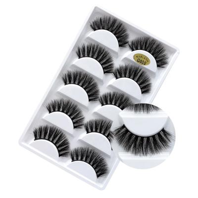 China Wholesale Natural Long 5 Pairs Cilios Mink Maquiagem Hand Made Reusable Natural Long Soft Dramatic Makeup Eye Lashes 3D Hair Mink Eyelashes for sale