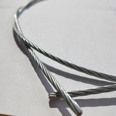 China Other 19x7 4mm 10mm 12mm 25mm electro galvanized used witnout national drop rope steel wire flat flexible marine wire rope for sale