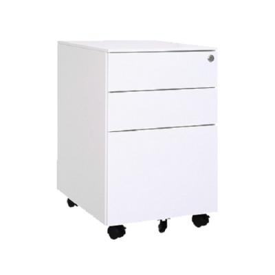 China Small   Documents 3 Drawer Filing Cabinet With Wheels Keys for sale