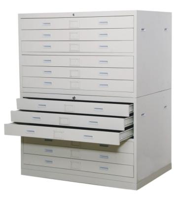 China Space Saving Steel Map Drawer Cabinet Knock Down Structure for sale