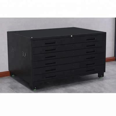 China 5 Drawer Metal A1 Art Paper Storage Cabinet Electrostatic Powder Coating Surface for sale