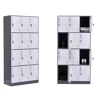 China Clothing Storage Metal Storage Wardrobe 12 Door Metal Gym Locker for sale