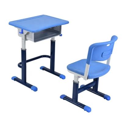 China Single Adjustable Preschool Classroom Furniture Plastic Material Powder Painting Surface for sale