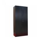 China Black Color Office Cupboard Furniture 2 Door Inner 4 Shelves Steel File Cabinet for sale