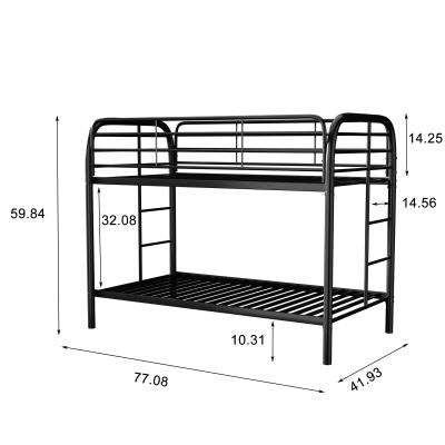 China Cama fuerte del hierro de la cama del desván de la litera barata del metal para el metal de los adultos en venta