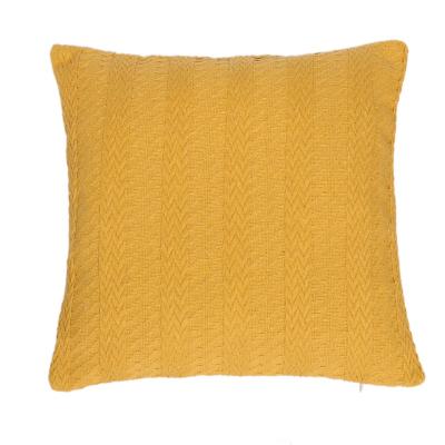 China Memory newcomer thick sweater woven lines direct zipper pillow home sofa 45 x 45 cm factory autumn and winter invisible fabric decor for sale