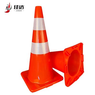 China Road Traffic Safety Manufacturing Bulk Sale PVC 70cm1.8kg Sturdy Warning Cone, Hazard Construction Cone For High Way for sale