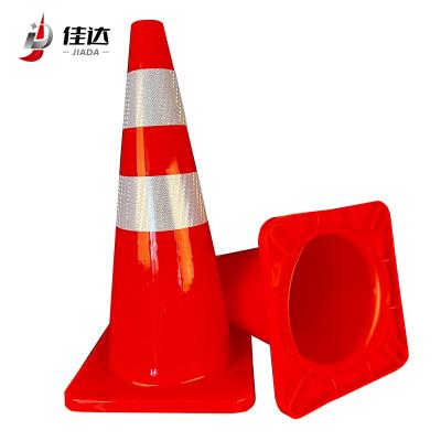 China Durable High Quality PVC 2.5KG Outlets Traffic Cone Reflective Road Safety Cone For Prohibited Parking for sale