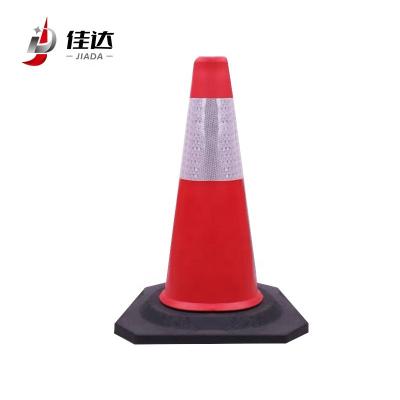 China Wholesale EVA Foam 500mm EVA Traffic Cone Road Divider Safety Warning Reflector Road Traffic Weakening Cone for sale