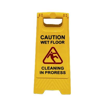 China Road Warning Customized Printable Shape Plastic Folding Wet Warning Sign Safety Precaution Signage Floor Sign Board for sale