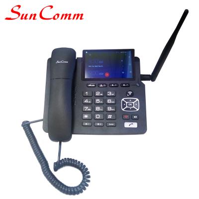 China Desktop lte fixed cordless phone 4g video phone with big screen color lcd for sale