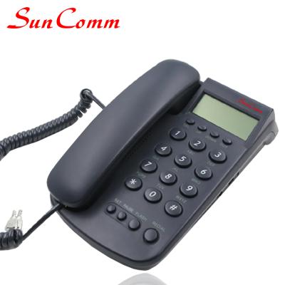 China Office building landline call id tethered telephone set with telephone line cord for sale