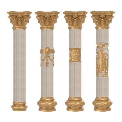 China EUROPEAN decorative concrete roman column pillar plastic molds for sale for sale