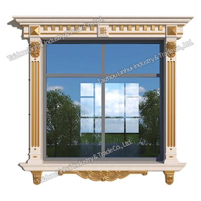 China Beautiful Chinese High Quality Decorative Window Sash Door Frame ABS Plastic Mold for sale