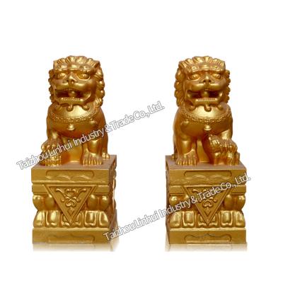 China Chinese ABS cement plastic big lion statue mold for garden for sale