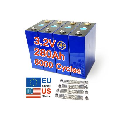 Cina Lifepo4 Grade A 3.2V 280Ah Prismatiche Celle Litio Ferro Fosfato 6000 Cicli in vendita