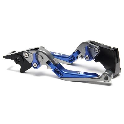 China Aluminum Alloy For Honda VTR1000F FIRESTORM VTR1000 1998 2005 Motorcycle Parts CNC Aluminum Alloy Brake Clutch Adjustable Folding Lever Grips for sale