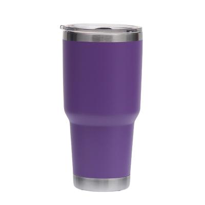 China Wholesale 30oz PORTABLE Stainless Steel Tumbler Car Travel Cup Vacuum Tumbler Cup White Tumbler for sale