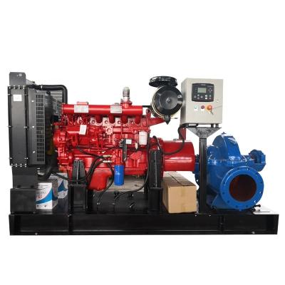 China Developing world water solutions SANFAN manufacture engine diesel engine irrigation centrifugal suction pump dual for irrigation and drainage water station for sale