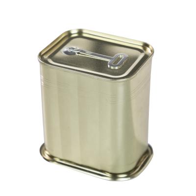 China Metal Canned Food 701# Empty Trapezoidal Tin Can For Meat Packing for sale