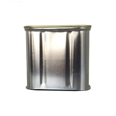 China Empty rectangular canned food food tin can for luncheon meat 340g for sale