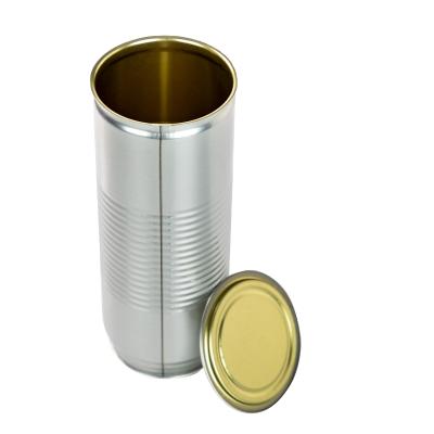 China Canned Food Tin Can Manufacturers Supply Cylindrical Universal Tin Cans Non-Printing Plain Color Storage Packaging Boxes for sale