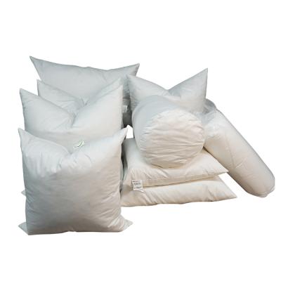 China Viable Hot Selling Good Prices Full Filling Pure Color Goose Down And Feathering Pillows To Cushion Inserts for sale