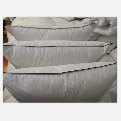 China Wholesale Folded Down High Quality Feather Pillow Goose Down Pillow Soft Comfortable Down Pillow for sale