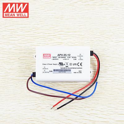 China MW 36w led transformer 12v 3a with LPS IP30 CE approved 84*57*29.5mm for sale