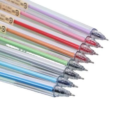 China Wholesale Cheap Eco-friendly Multicolor Plastic 8 Colored Gel Pen Office Supplies Set for sale