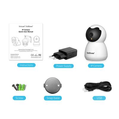 China 3MP WiFi Baby Monitor WiFi Indoor PTZ Color Night Vision Srihome SH036 Smart Home Security IP CCTV Camera Video Surveillance for sale