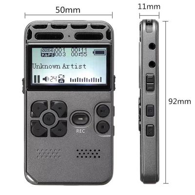 China Professional 2129 Dictaphone MP3 Player 35hours long working 8GB 1536kbps Multi-function USB LCD Digital Voice Recorder for sale