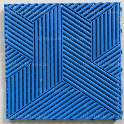 China Polypropylene Garagetrac Garage Flooring 19mm Interlocking Plastic Garage Floor Tiles for sale