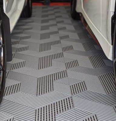 China Heavy Duty 3D Garage Floor Tiles with Interlocking System for sale