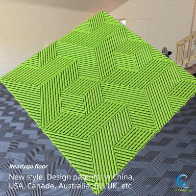 China Heavy Duty Interlocking Ribbed New Design Unique New Style Tiles with Slip Resistance for sale