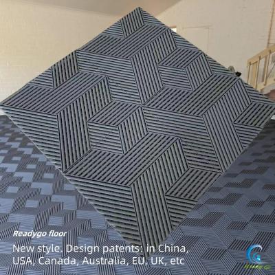 China 3D PP Garage Floor Tile For Extreme Temperatures for sale