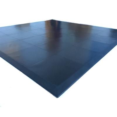 China Indoor Modular Dance Floor Tiles Black Modular Tiles For Dance Floor for sale