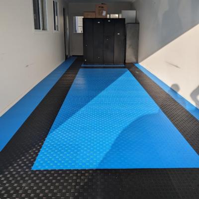 China PP Garagetrac Garage Flooring Tiles Interlock Racedeck Diamond Tile for sale