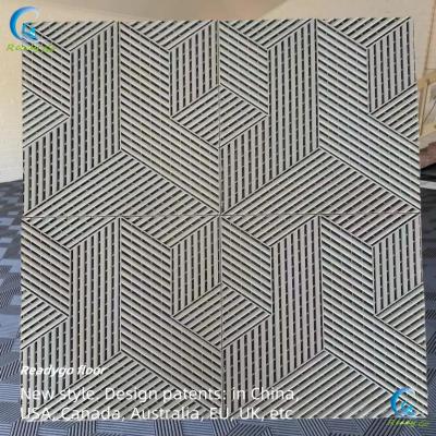 China Easy Install 15.75 X 15.75 Inches Interlocking Garage Floor Tiles Gray Environmentally Friendly Fire Resistant for sale