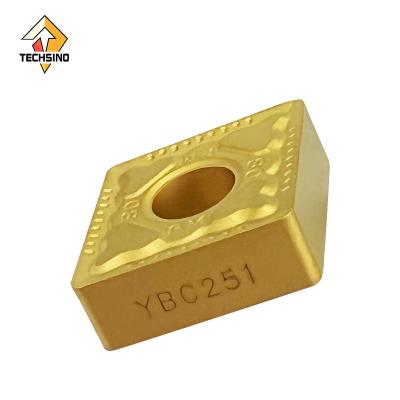 China ZCCCT Carbide Insert CNMG CN12 CNMG120412 SNMG Yellow Coating TIN Modulated Steel Turning Hardened Steel Parts for sale