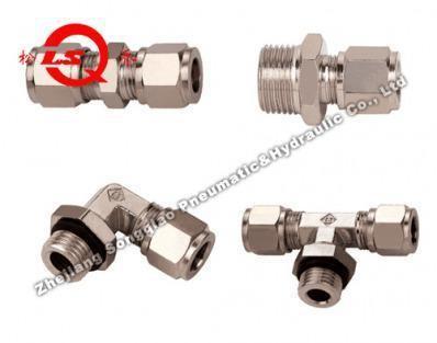 Κίνα Metric Pneumatic Tube Fittings Nickle Plated JKG Cutting Ferrule High Strength προς πώληση