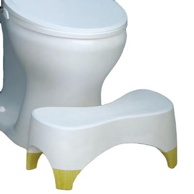 China 2022 New Modern Design Modern Design Toilet Posture Kids Bathroom PP Ottoman Non-slip White Plastic Stool for sale