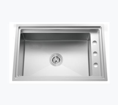 China High quality faucetless morden handmade sink stainless steel sinks HL3056R for sale