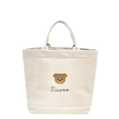 China Mummy's Other Bag Baby Beige Large Canvas Maternity Diaper for sale