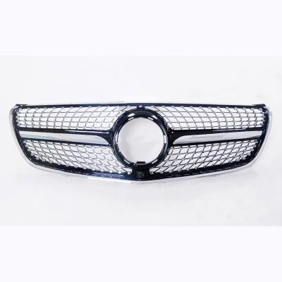 China Upgrade Original Car Grill ABS Wholesale Cheap Car Front Bumper Front Bumper Grill For Mercedes Diamond Diamond V-Class Grill Automotive Spare Parts for sale