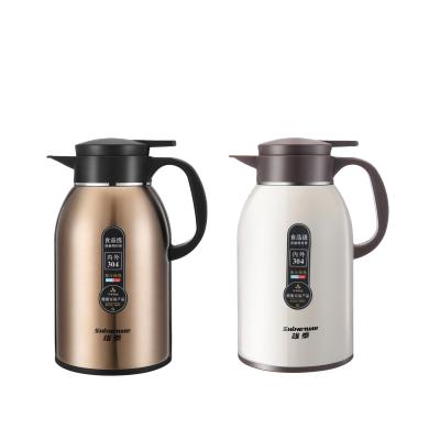 China Customer Logo PORTABLE Stainless Steel Insulation Coffee Making Double Wall Pots For Family for sale